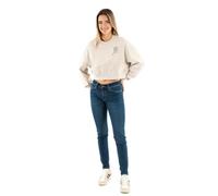 Calvin Klein Jeans Script INSTITUTIONAL J20J224743 Sudadera de Cuello Redondo para Mujer, Color Gris (Moonbeam), Talla XS, Gris (Moonbeam), XS