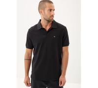 Calvin Klein Polo de Manga Corta Hombre Monogram Pique de algodón, Negro (Black), S