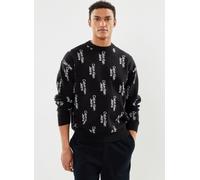 Calvin Klein Jeans Stacked Logo Aop Swe M Negro