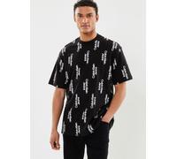 Calvin Klein Jeans Stacked Logo Aop Tee S Negro