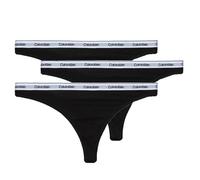 Calvin Klein Jeans Strings THONG 3PK X3 in Negro EU XS