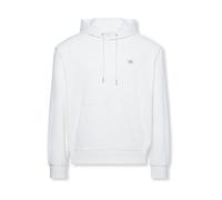 Calvin Klein Hoodie Hombre Terry Badge con Capucha, Blanco (Bright White), XL