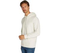Calvin Klein Jeans Sudadera Hombre Embro Badge Hoodie con capucha, Blanco (Ivory), XL
