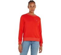 Calvin Klein Jeans Sudadera sin Capucha para Mujer Badge Crew Neck, Rojo (Fiery Red), S