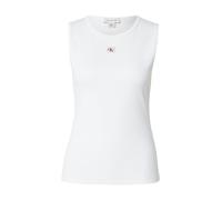 Calvin Klein Camiseta sin Mangas SL Woven Label 2X2 Baby Rib Cuto LV047F246G para Mujer, Color Blanco, M