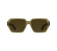 Calvin Klein Jeans Unisex Adult Sunglasses CKJ26605S - Transparent Honey with Solid Brown Lens