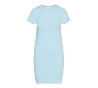 Calvin Klein Vestido Camisero Corta Mujer Mini con Cuello Redondo, Azul (Cool Blue), S