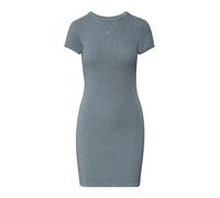 Calvin Klein Vestido Camisero Corta Mujer Mini con Cuello Redondo, Negro (Med Gray Heather), M