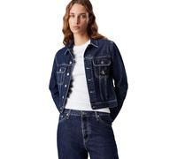 Calvin Klein Jeans Women's CROPPED 90'S DENIM JACKET Trucker Jacket, Denim Medium, 6XL