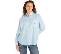 Calvin Klein Jeans Woven Label Relaxed Shirt J20J222610 Camisas de Tejido, Azul (Keepsake Blue), L para Mujer