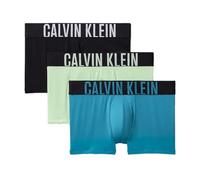 Calvin Klein Jeans X3 Boxers Marino/Verde Hombre Trunk, azul marino, XL