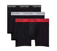 Calvin Klein Jeans X3 Boxers Negro/Rojo Boxer Brief, Negro , XL