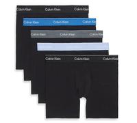 Calvin Klein Jeans x4 Boxers Negro/Azul Hombre Brief, Negro , S
