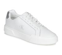 Calvin Klein Suela Gruesa con Cordones LTH Met Yw0yw01948 para Mujer, Blanco Brillante Blanco Plateado, 37 EU