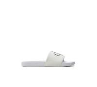 Calvin Klein Jeans Zapatillas de Baño para Mujer Slide Monogram Co Flip Flops, Blanco (Bright White/Black), 37