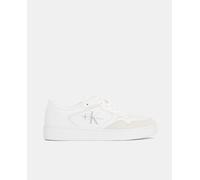 Calvin Klein Jeans Zapatillas de hombre en piel. Blanco 44