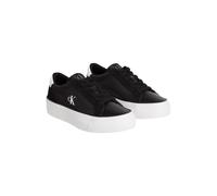 Calvin Klein Vulc Flatform MG Nylon Mix Yw0yw01896, Parte Superior Baja Mujer, Black (Black/Bright White), 38 EU