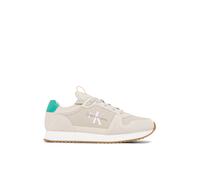 Calvin Klein Jeans Men RUNNER SOCK LACEUP NY-LTH, Eggshell/Bahama Green, 44 EU