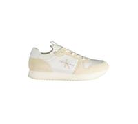 Calvin Klein Jeans RUNNER SOCK LACEUP NY-LTH Zapatilla de Running Hombre, Beige (Bright White/Eggshell), 44 EU