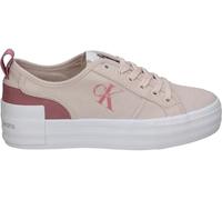 Calvin Klein Jeans Zapatillas para Mujer Sneaker Vulcanizada Plana Bold Low con Plataforma, Multicolor (Whisper Pink/Ash Rose), 41