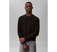 CALVIN KLEIN Jersey de cuello redondo texturizado. Color Negro