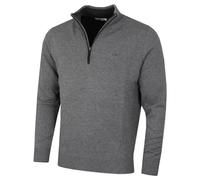 Calvin Klein Jersey de Punto de algodón con 1/2 Cremallera -Marga Gris - S