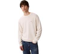 Calvin Klein Jersey Hombre Cotton Relaxed con Cuello Redondo, Beige (Tofu), L