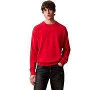 Calvin Klein Jersey Hombre Cotton Relaxed con Cuello Redondo, Rojo (Adrenaline Rush), 2XL