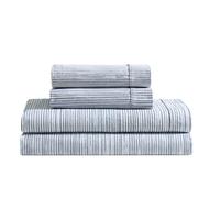 Calvin Klein - Juego de sábanas tamaño Queen, sábanas Frescas y a Medida con un Tacto Ligero de percal de algodón naturalmente Suave - Sábanas con Fundas de Almohada y sábana Bajera a Juego (Azul