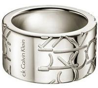 Calvin Klein KJ19AR110107 - Anillo de Plata con ónice, Talla 14 (17,2 mm)
