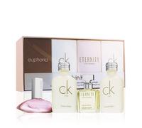 Calvin Klein Ladies set de miniaturas para mujeres agua de perfume Eternity 5 ml + agua de perfume Euphoria 4 ml + 2x agua de tocador CK One 10 ml