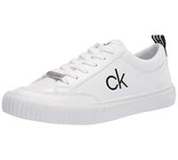 Calvin Klein Lariss - Zapatillas para mujer, Blanco 141, 6.5