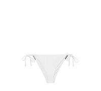 Calvin Klein Lazo Lateral de Cuerda atrevida Bragas de Bikini, Pvh Classic White, L para Mujer
