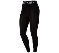 Calvin Klein Legging para mujer con logotipo, Negro, M