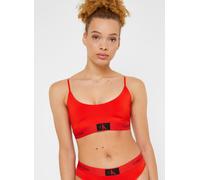 Calvin Klein Lght Lined Bralette M Rojo