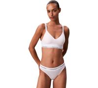 Calvin Klein LGHTLY - Bralette con Forro para Mujer, Color Blanco (Blanco), Talla XXXL
