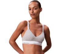 Calvin Klein LGHTLY - Bralette con Forro para Mujer, Color Gris (Gris Jaspeado), Talla XL