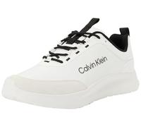 Calvin Klein Light Eva Runn ESS Laceup NY-su Hm0hm02342, Parte Superior Baja Hombre, White (Bright White/Black), 44.5 EU