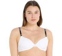 Calvin Klein Sujetador de media copa Mujer Lightly Lined con relleno ligero, Blanco (White), 80B