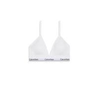 Calvin Klein Sujetador preformado triangular LV00QF8498-100, ligero relleno, logo cintura Blanco M