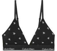 Calvin Klein Lightly Lined Triangle Lv00qf8498, Negro (Logo Diamante Negro), M Mujer
