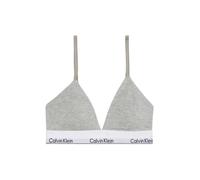 Calvin Klein Sujetador triangular mujer con relleno ligero y logotipo en la cintura Gris XS