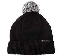Calvin Klein Linden Bobble 2025 - Gorro de punto con pompón cálido para hombre, Negro, Talla única
