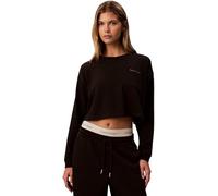 Calvin Klein Logo Jersey LS Crop Lv00qs7516 Camiseta para Dormir Mujer