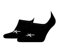 Calvin Klein Logo Men's Liner Socks 2 pack, Footie de los hombres, Black, 43/46