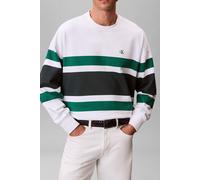 Calvin Klein Long Sleeve Premium Terry Block Bright White Talla: S | Jerséis Outlet | Hombre | Blanco