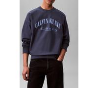 Calvin Klein Long Sleeve Premium Terry Calvin Logo Dark Denim Talla: M | Jerséis Outlet | Hombre | Azul