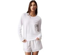 Calvin Klein Longsleeve Classic 000QS7332E L/S Camiseta para Mujer, Color Blanco (Blanco), Talla L, Blanco (Blanco), L