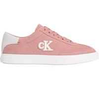 Calvin Klein Low Pro Cups WT Suede MG HW0HW03144 Low Top para Mujer, Color Rosa (Rubor/Blanco Brillante), Talla 7