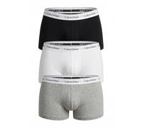 Calvin Klein Low Rise 3Pk Bóxers Ajustados para Hombre Grey Heather/White/Black M